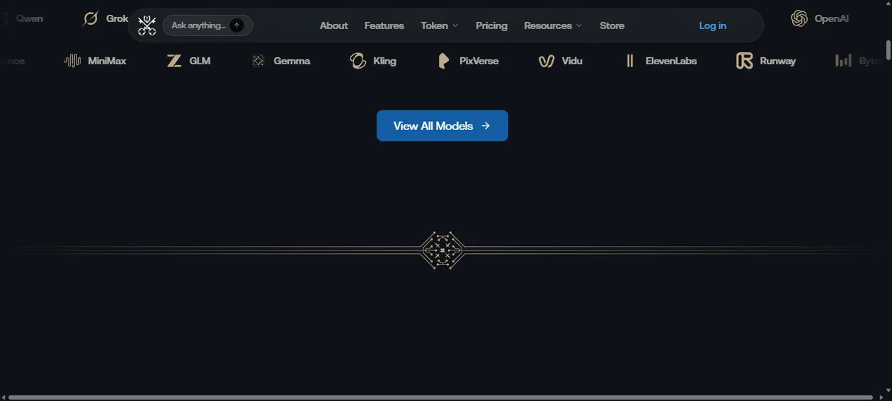Venice AI public page section describing private creative use